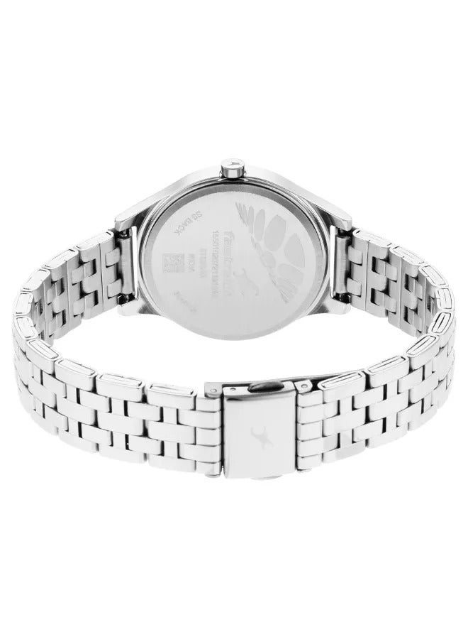 fastrack ساعة يد معدنية دائرية أنالوج للنساء - 6152SM04 - 40 مم - Image 5