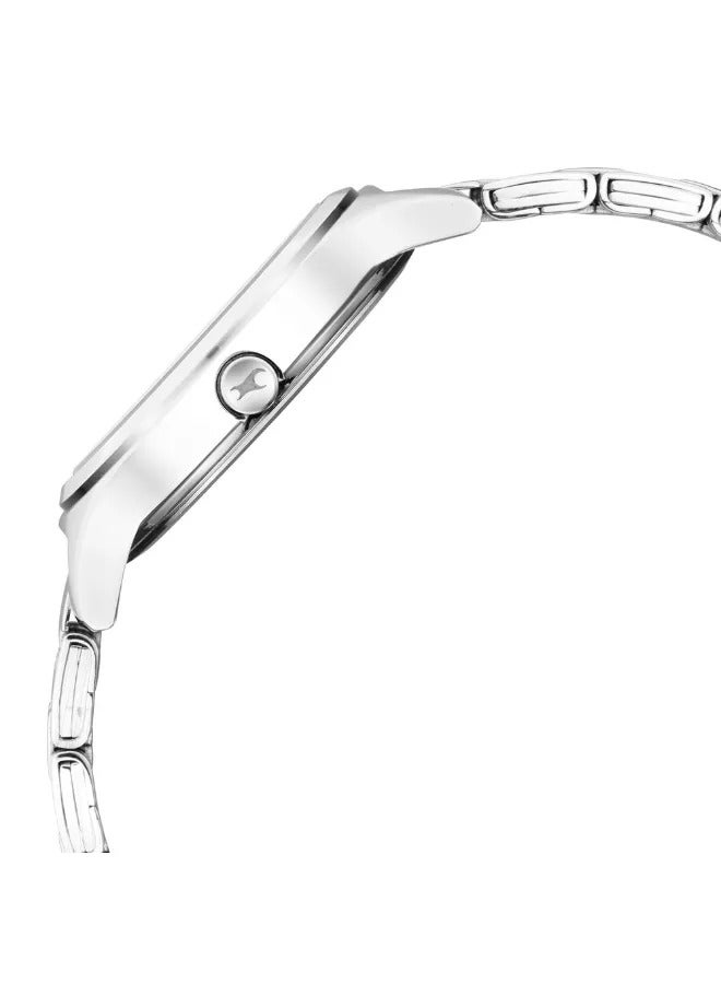 fastrack ساعة يد معدنية دائرية أنالوج للنساء - 6152SM04 - 40 مم - Image 4