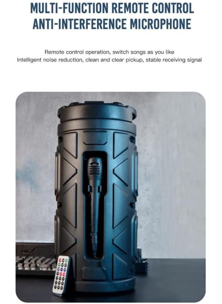 XO - XO F35 Full-Range Loudspeaker Wireless Bluetooth Speaker With Microphone, 2400 mAh battery, Music 5-6 Hours, Support external U disk, TF card, AUX playback, FM playback - Image 1