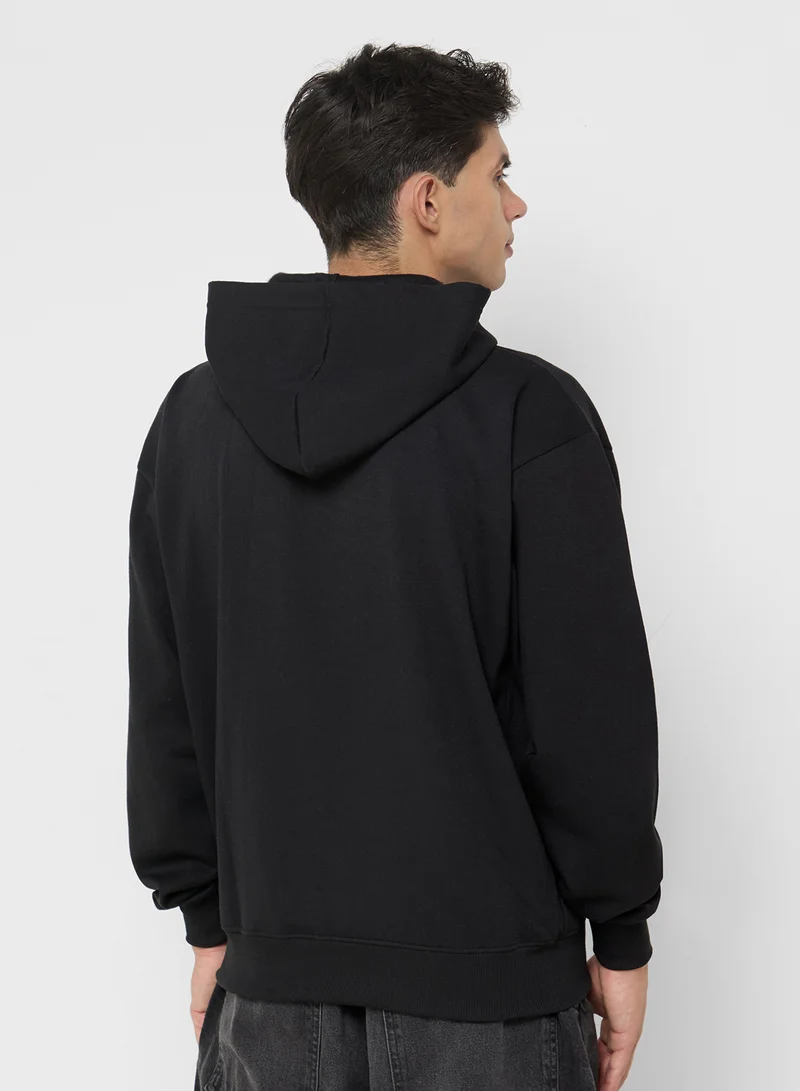 سفنتي فايف بيسيكس Oversized Zipped Hoodie
