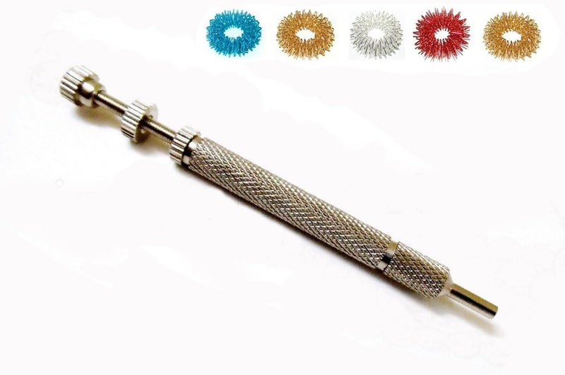 ACS MAT Sujok Hand Acupuncture Needle Injector Spring Inserter  BuiltIn Magnet  Free 5 Sujok Rings - Image 1