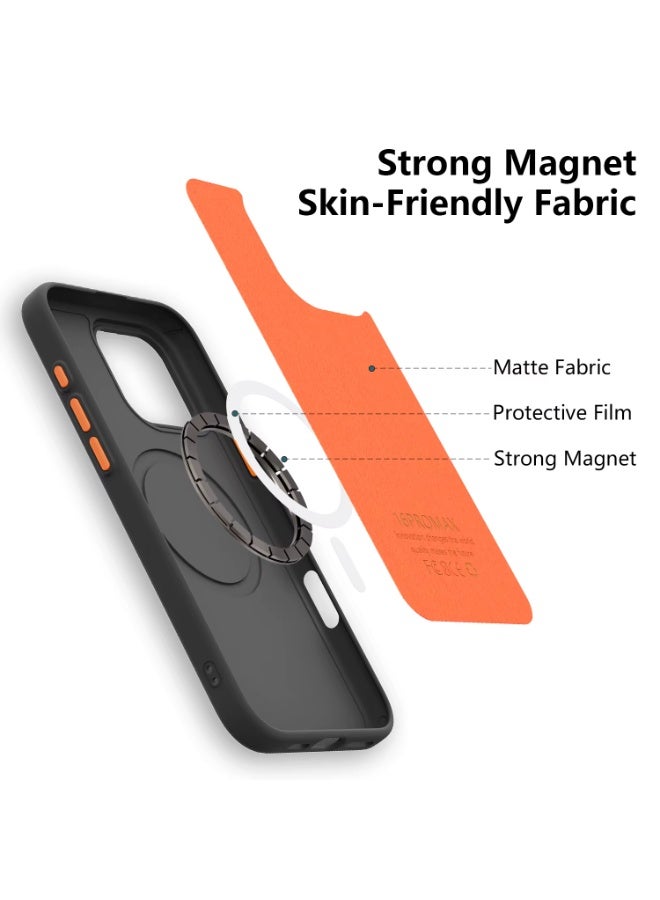 جراب حماية فاخر  (ماج سيف) لهاتف آيفون 17 برو - بملمس جلد الليتشي وبطانة داخلية من الفلانيل - Image 3