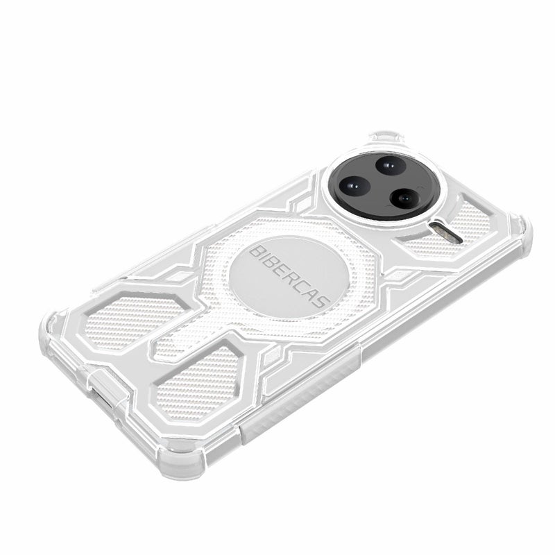 BIBERCAS For Redmi K80 Pro Transparent Color Series Magsafe Air Bag Shockproof Phone Case(Blue) - Image 4