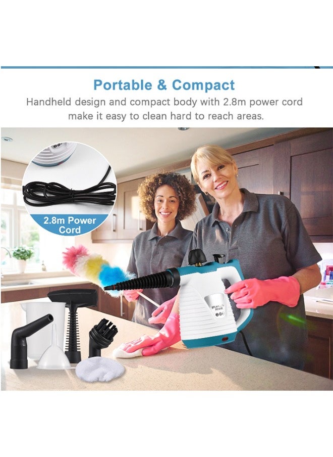 Joshberg Handheld Steam Cleaner, Pressurized Steam Cleaner, Fast Heating Time with Safety Lock and 9 Accessory, Chemical Free All Natural Multi-Purpose Steam Cleaner for Home, Upholstery, Car, Floor and Tile  - Image 4