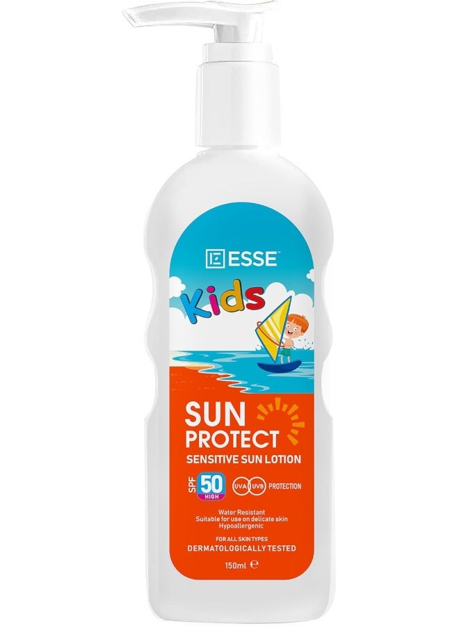 Essentialz Sun Protect Sensitive Sun Lotion for Kids SPF 50 150ml 