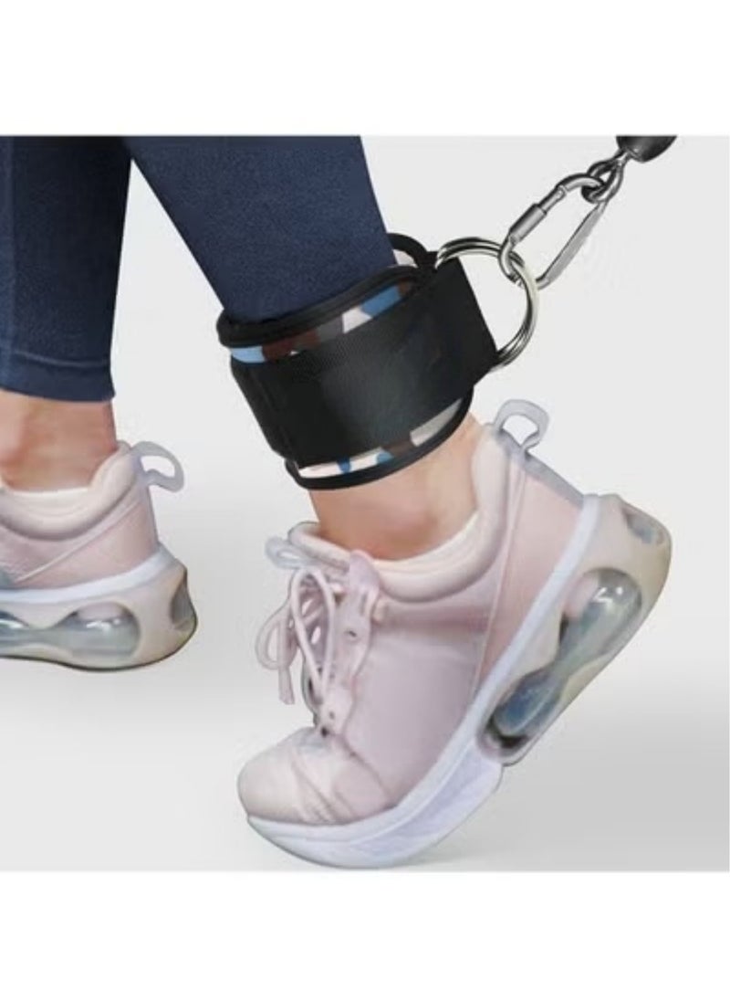 Rock Pow Ankle Strap for Cable Machine Gym Ankle Cuff for Kickbacks Leg Extensions Glute Workouts Booty Hip Abductors Exercise for Women and Men  - Image 2