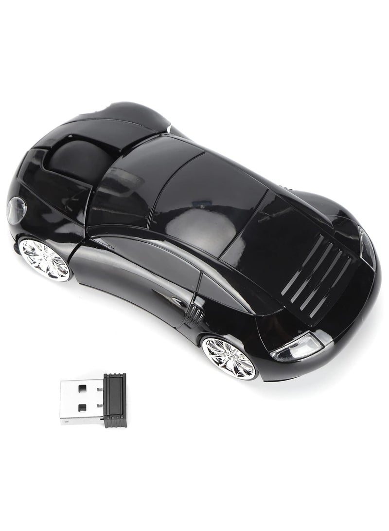 2.4GHz Sports Car Wireless Mouse USB Scroll 1600DPI Car Shaped Wireless Mouse Convenient Lightweight for Laptop/PC - Image 1