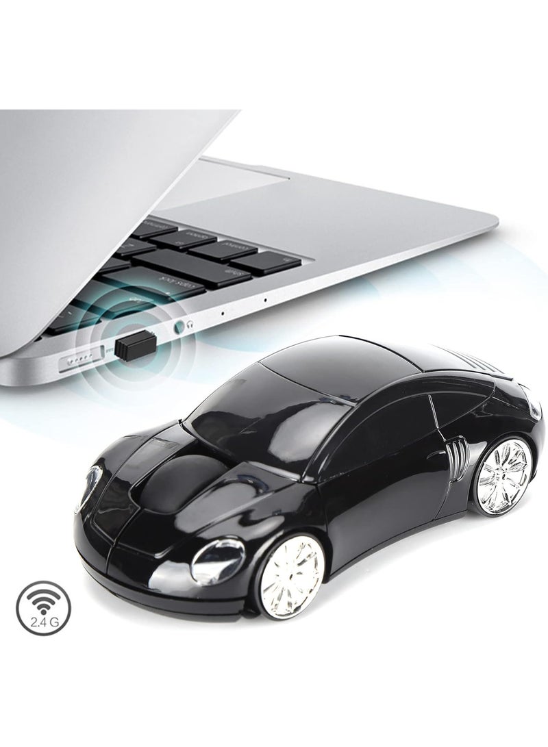 2.4GHz Sports Car Wireless Mouse USB Scroll 1600DPI Car Shaped Wireless Mouse Convenient Lightweight for Laptop/PC - Image 3