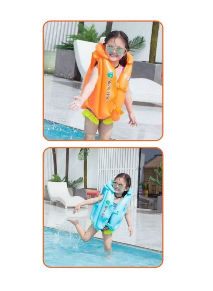 INTEX Inflatable Swim Vest for Kids – Step A Safety Float Jacket (Orange) - Image 4