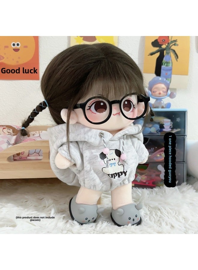Hard To Coax Cotton Doll Female 20cm Doll Clothes Skeleton Nude Doll Gift Dress Plush Doll In Stock-Specifications:20cm (with Skeleton Not Taken Care Of)-Color: Hard To Coax Nude Baby + Puppy Sweater + Gifts - Image 1