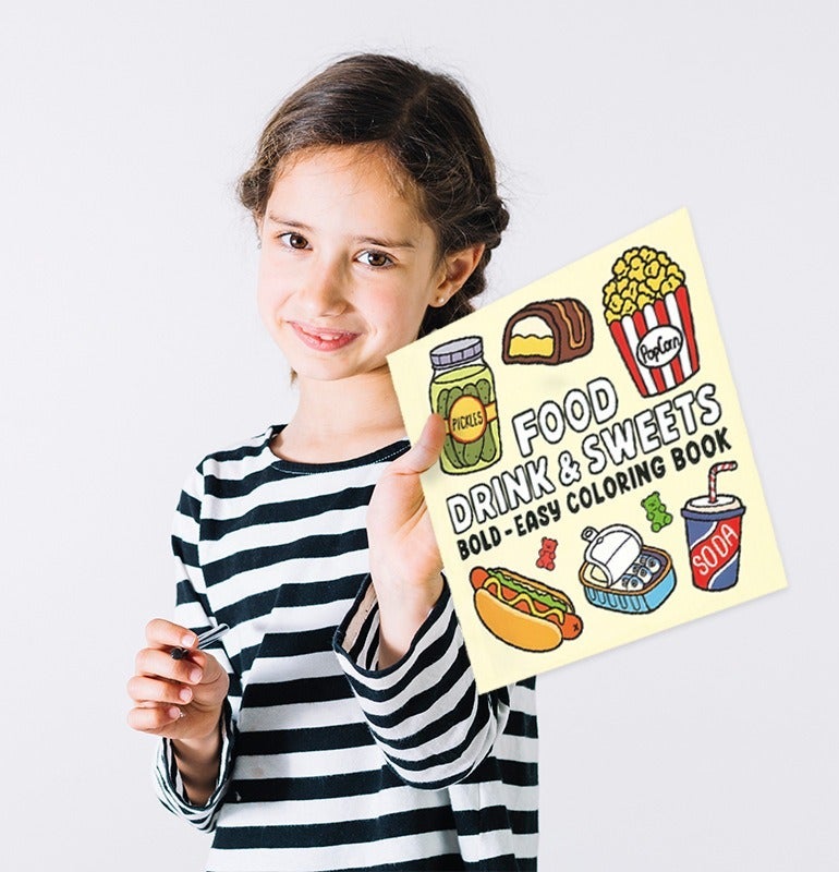 الأزرق جي دبليو كتاب رسوم كرتونية للأطعمة والمشروبات والحلويات – كتاب تلوين لطيف ومرح للأطفال – هدية للعيد وأعياد الميلاد والكريسماس - Image 5