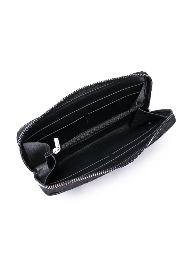 جيب محفظة طويلة للرجال - محفظة مخلب بسحاب سعة كبيرة مع حامل بطاقة ، حقيبة يد جلدية متعددة الوظائف للاستخدام غير الرسمي والتجاري - Image 4