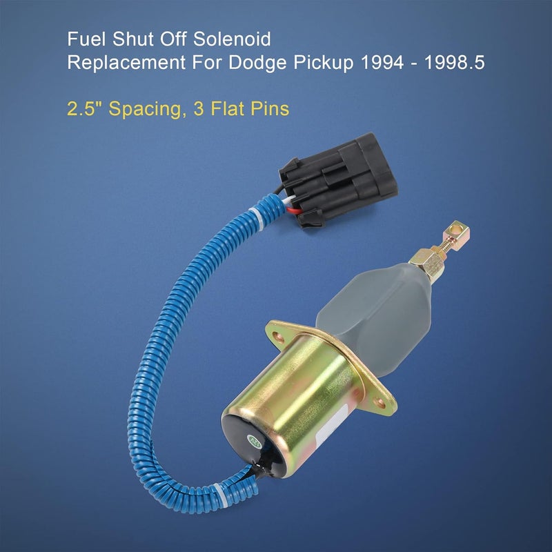JDMSPEED Generic Fuel Shut Off Solenoid for 94-98 5.9L Dodge Diesel Cummins 3931570 5016244AA - Image 3
