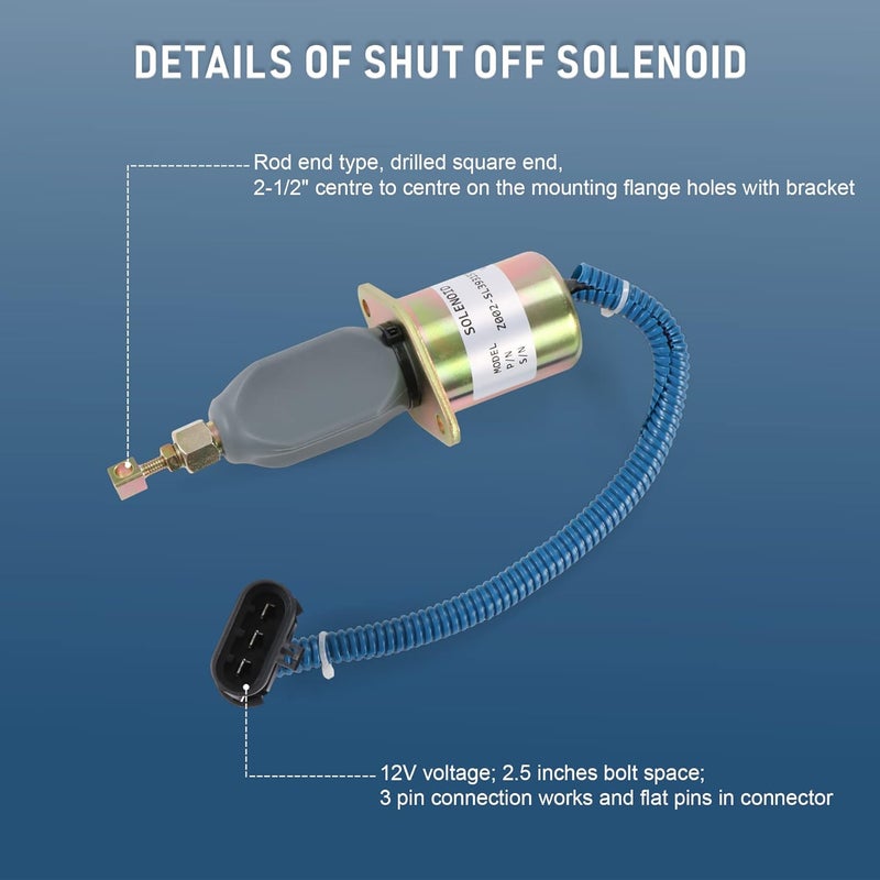 JDMSPEED Generic Fuel Shut Off Solenoid for 94-98 5.9L Dodge Diesel Cummins 3931570 5016244AA - Image 5