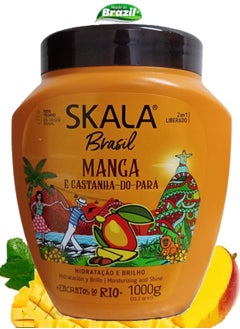 SKALA Skala Hair Treatment Cream (2 in 1) with Mango Extract, Shea Butter and Brazil Nuts for Deep Moisturizing,Shine and Superior Nourishment 1000g  - Image 1