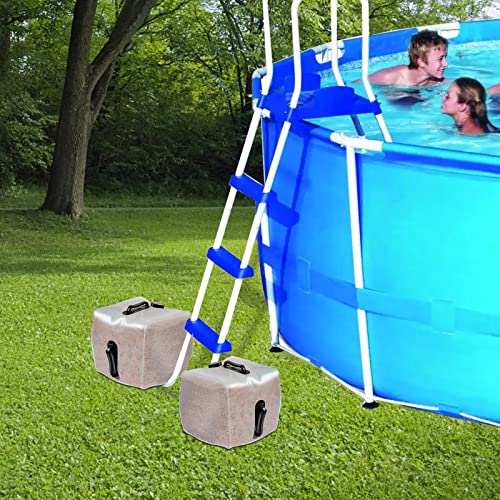 whumsdog 2 Pack Heavy Duty Pool Weight Plastic Sand Bags,Universal Pool Steps Weights for Above Ground Pools,Fillable Ladder Weight Anchor Bag Container for Swimming Entry Systems - Image 4