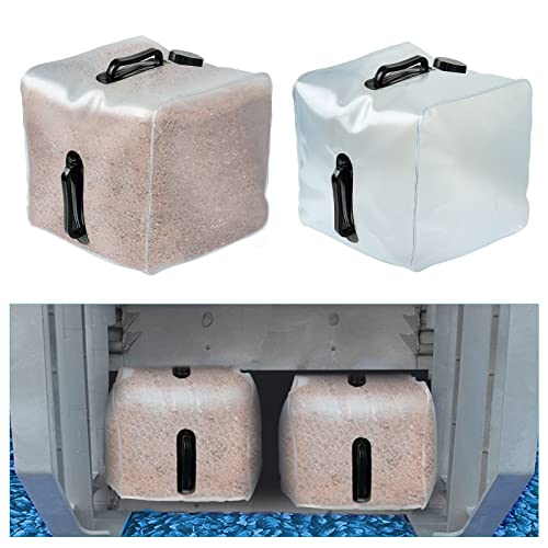 whumsdog 2 Pack Heavy Duty Pool Weight Plastic Sand Bags,Universal Pool Steps Weights for Above Ground Pools,Fillable Ladder Weight Anchor Bag Container for Swimming Entry Systems - Image 3