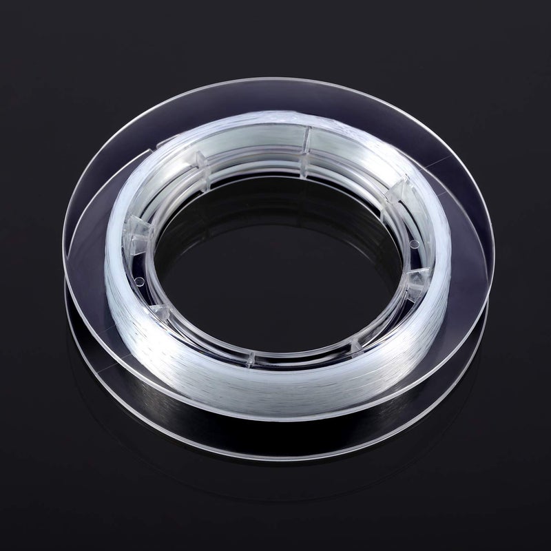 Tatuo خيط نايلون شفاف غير مرئي بطول 200 م من تاتيو لتعليق زينة عيد الميلاد، صنع الأساور، هواية الخياطة، خيط خرز شفاف مع إبرة خرز (0.25 مم) - Image 2