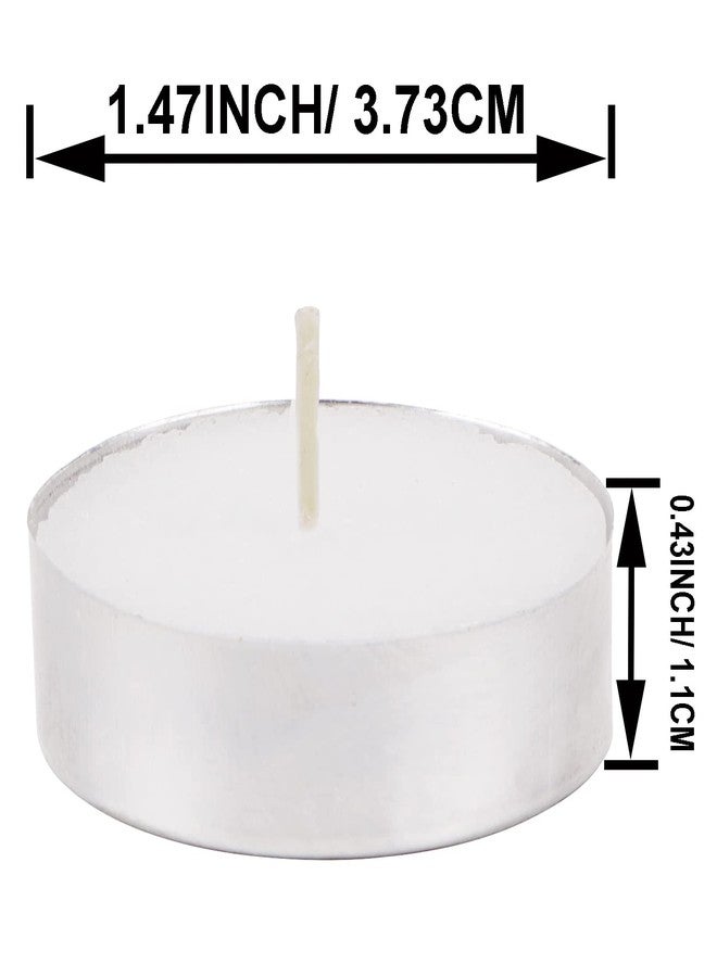SAMLOO 10 Pack Unscented Tea Lights Candles Smokeless Dripless Long Lasting Paraffin Tealight Candles Small Candle Mini Candles for Wax Seal Stamp Kit, Shabbat, Home Decorative, White - Image 3