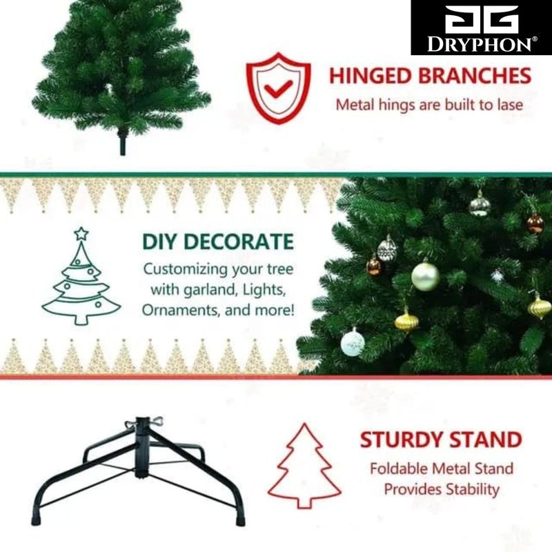 DRYPHON DRYPHON Christmas Decor 5 Feet Christmas Tree for Christmas Decorations for Home Decor Santa Claus Special Merry Christmas Decoration Tree with Stand for Xmas Decoration  - Image 4