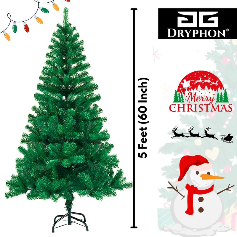 DRYPHON DRYPHON Christmas Decor 5 Feet Christmas Tree for Christmas Decorations for Home Decor Santa Claus Special Merry Christmas Decoration Tree with Stand for Xmas Decoration  - Image 2