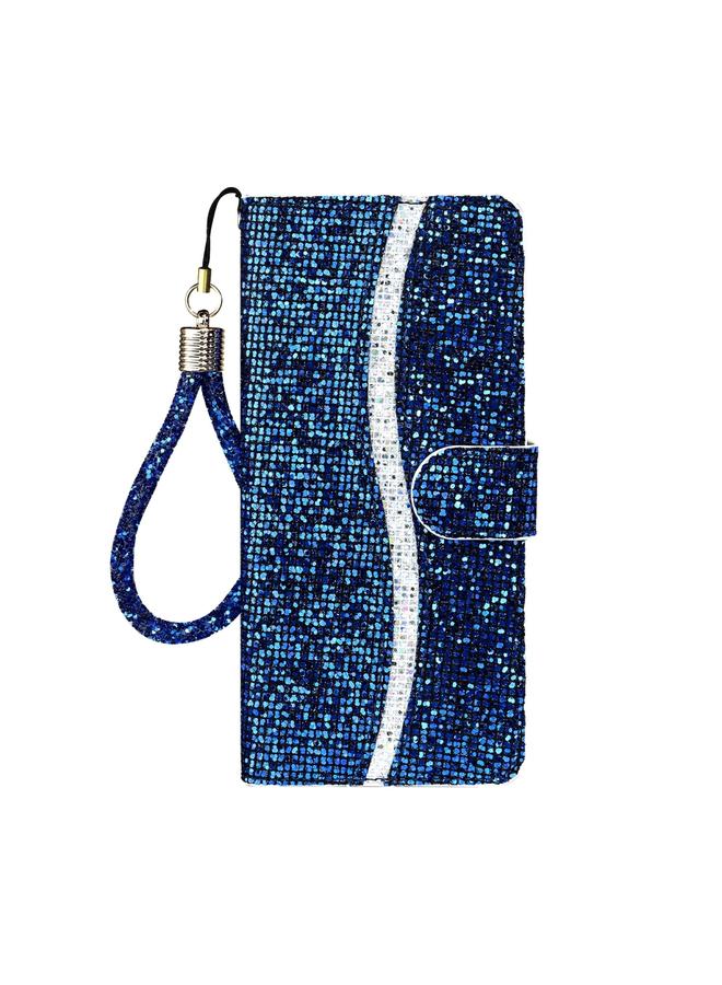 اس-توب جراب لهاتف Samsung Galaxy Note 20 Ultra، جراب جلدي أفقي قابل للطي بلون بودرة لامع مع فتحات للبطاقات وحامل وحبل - Image 2