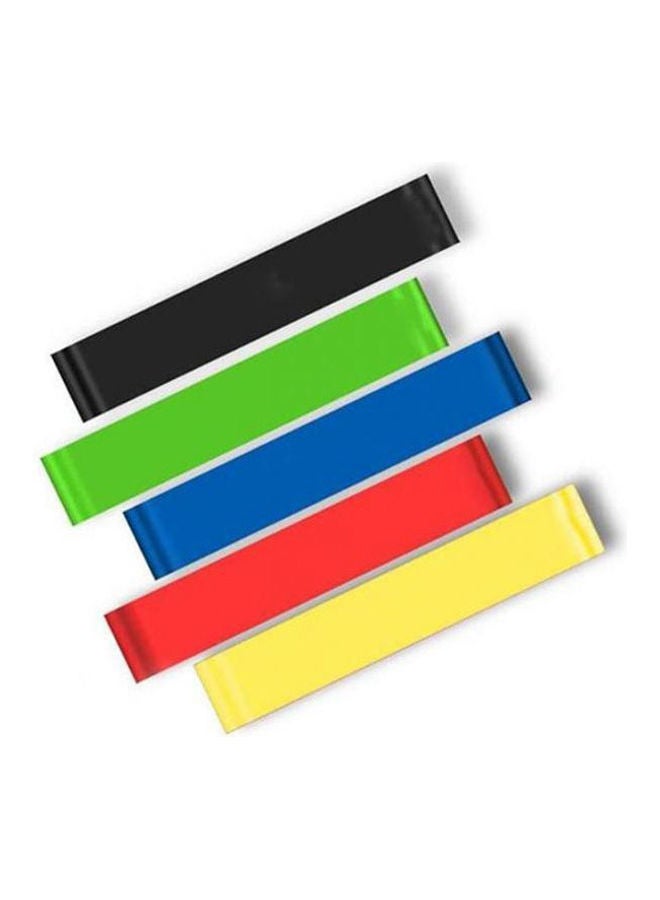 NIBEMINENT Body Building Yoga Stretch Bands Fitness Resistance Belt Rubber Band Elastic Exercise Straps Indoor Sport Gym Pull Up For Fit (5Pcs) - Image 1