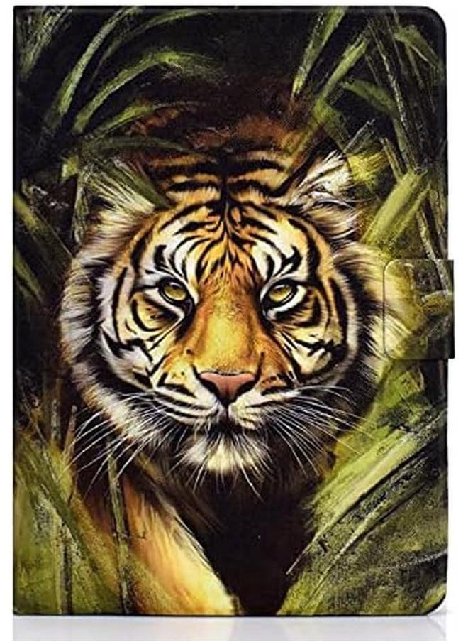 erorex - Case For Samsung Galaxy Tab A6 10.1'' 2016 Cover Sm T580 T585 Flip Wallet Folio Stand Case Smart Cover With Auto Sleep Wake Function For Galaxy Tab A 10.1 Inch 2016 Tablet Bush Tiger - Image 1