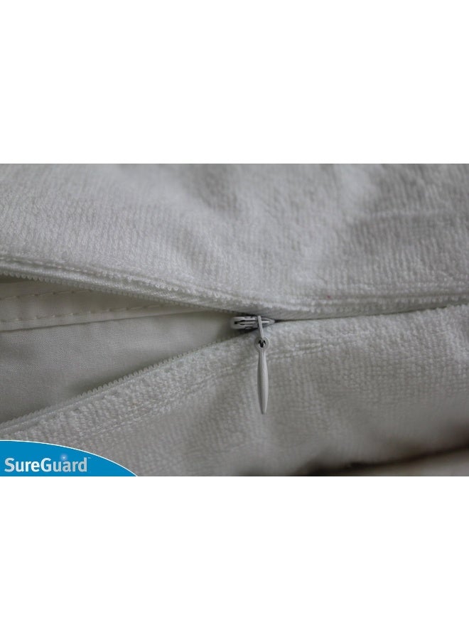 SureGuard Mattress Protectors Set of 2 Queen Size Pillow  - Image 4