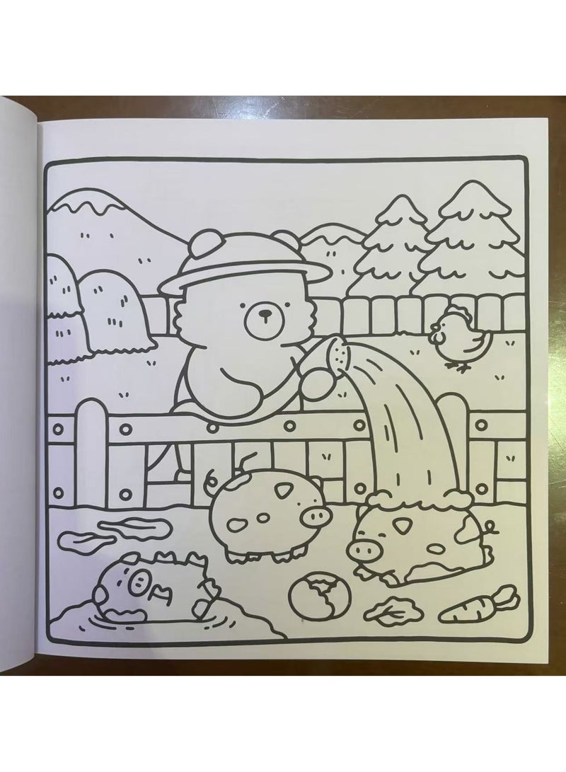 Generic 55 pages Food Drink & Sweets: Coloring Book for Adults and Kids, Bold and Easy, Simple and Big Designs for Relaxation Featuring a Variety of Foods, Drinks, Desserts and Fruits (Bold & Easy Coloring) 21CM X 21CM - Image 3