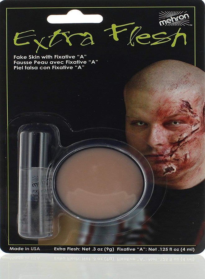 Mehron Makeup Extra Flesh with Fixative A for Special Effects | Halloween | Movies - .3oz Carded - Image 1