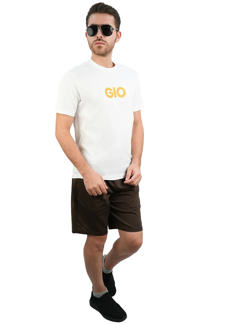 GIORDANO Men's Cotton Signature Print Tee
