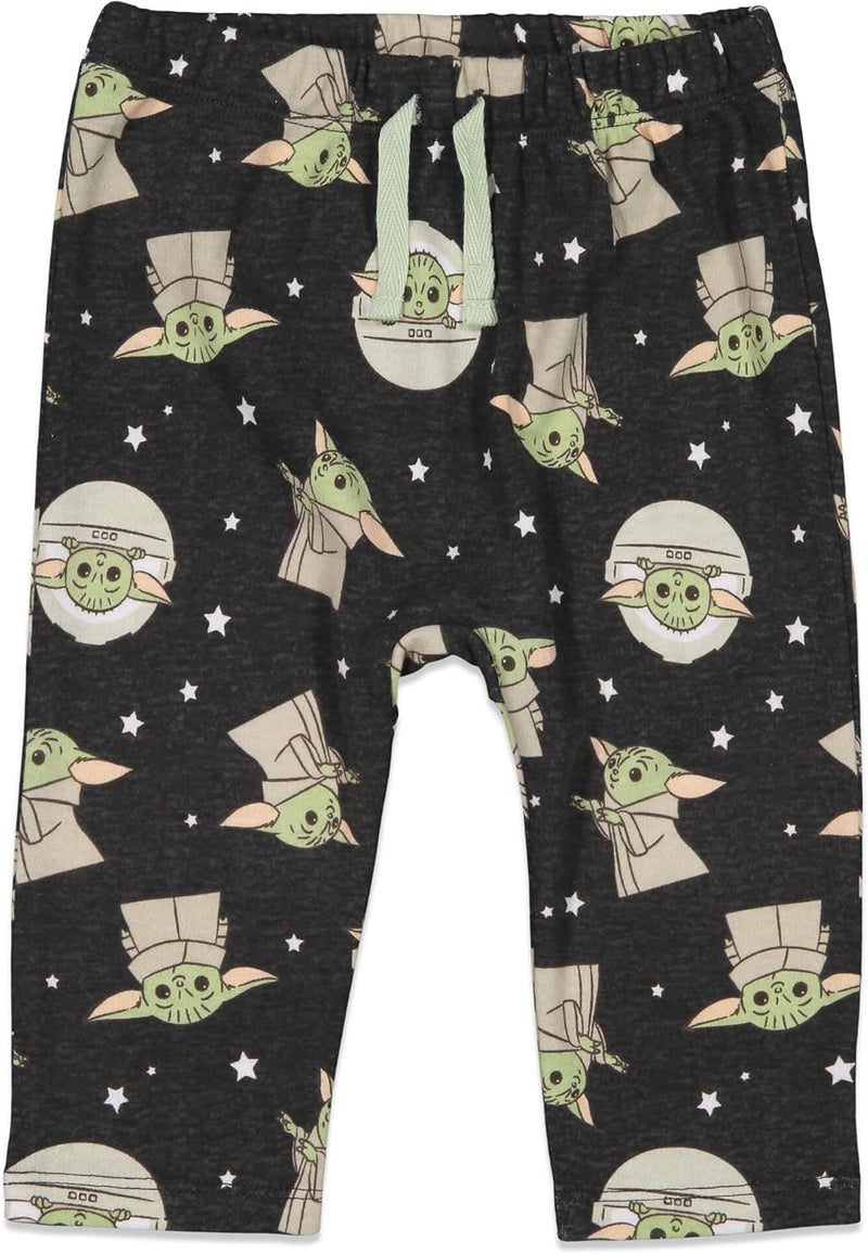 Starwars The Child Baby Mix N' Match Short Sleeve Bodysuit Graphic T-Shirt and Pants 4 Piece Layette Set Newborn to Infant - Image 4