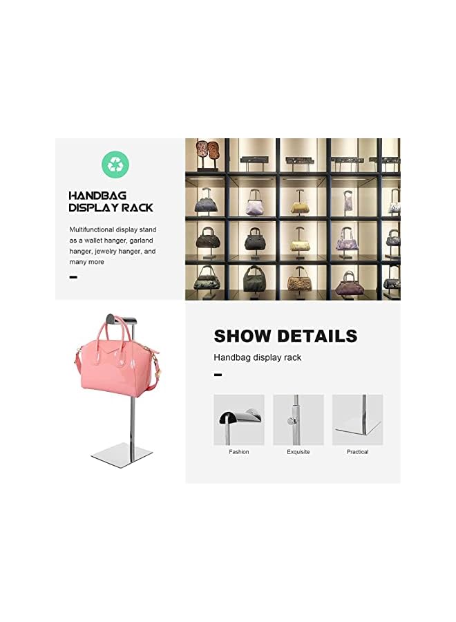 The Bros 2 Pack Metal Adjustable Handbag Display Stand Holder Hanging Bag Rack for Retail Store Windows Tabletop Display Props Shelves Organizer Storage for Home - Image 4