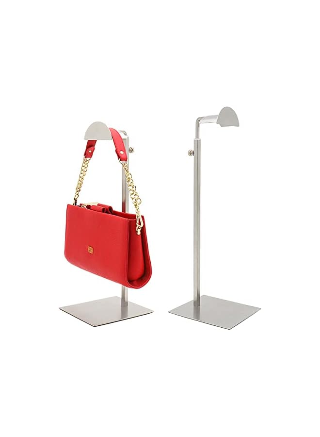 The Bros 2 Pack Metal Adjustable Handbag Display Stand Holder Hanging Bag Rack for Retail Store Windows Tabletop Display Props Shelves Organizer Storage for Home - Image 2