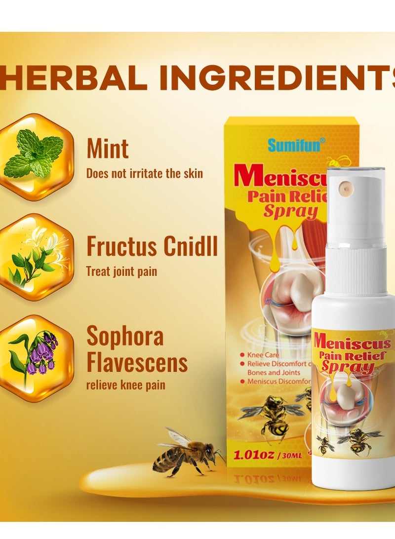 Sumifun Knee Joint Pain Relief Spray - Hand And Foot Tenosynovitis Cold Gel, Joint Bone Spray, Muscle Joint Pain Rapid Relief Spray, Soothing Joint Cream, Repair Damaged Tendons, Relief - Image 1