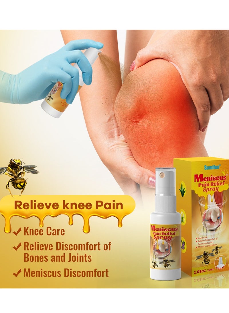 Sumifun Knee Joint Pain Relief Spray - Hand And Foot Tenosynovitis Cold Gel, Joint Bone Spray, Muscle Joint Pain Rapid Relief Spray, Soothing Joint Cream, Repair Damaged Tendons, Relief - Image 3