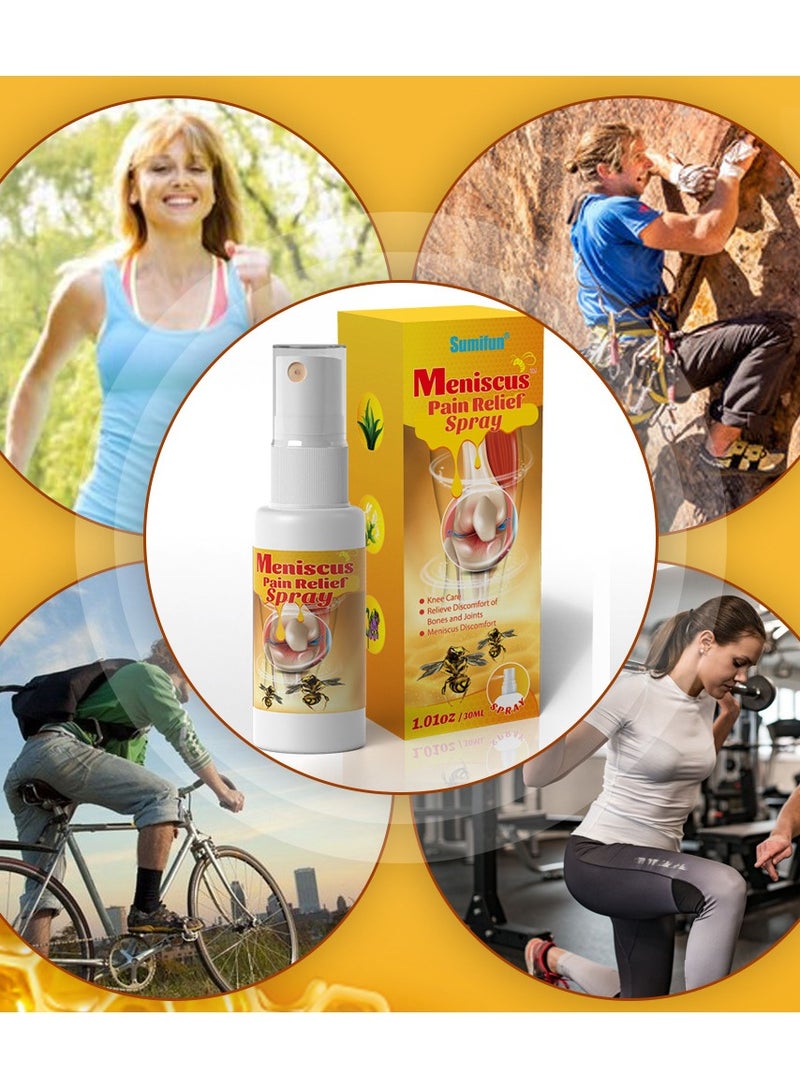 Sumifun Knee Joint Pain Relief Spray - Hand And Foot Tenosynovitis Cold Gel, Joint Bone Spray, Muscle Joint Pain Rapid Relief Spray, Soothing Joint Cream, Repair Damaged Tendons, Relief - Image 4