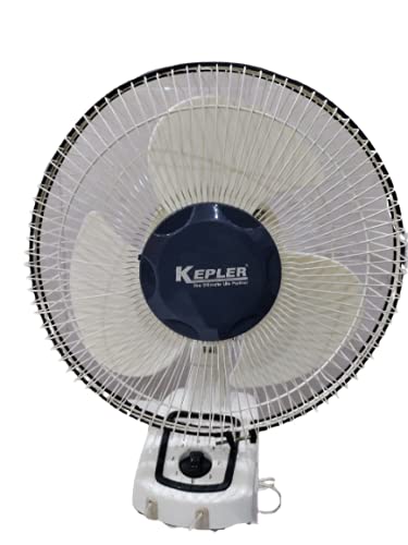 KF KEPLER KF KEPLER Ultima 300 mm 3 Blade Wall Fan integrated oscillation system Glossy White Pack of 1  - Image 1