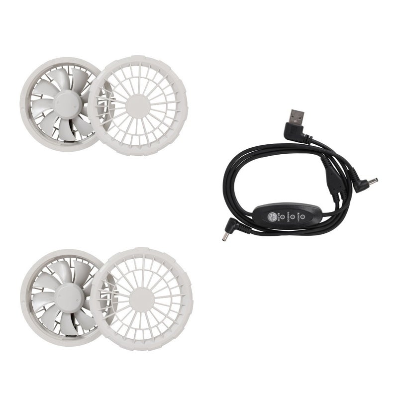 Summer mens construction site wear outdoor air conditioning clothes cooling charging refrigeration labor protection clothes work fan clothes with fan Fan set