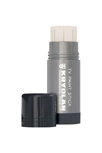 Kryolan TV Paint Stick 00 Matte Kryolan Makeup Stick Foundation Makeup Makeup for TV Theater Stage Acting Face and Body Full Coverage Cream Concealer Foundation Made in USA 25 g - Image 1