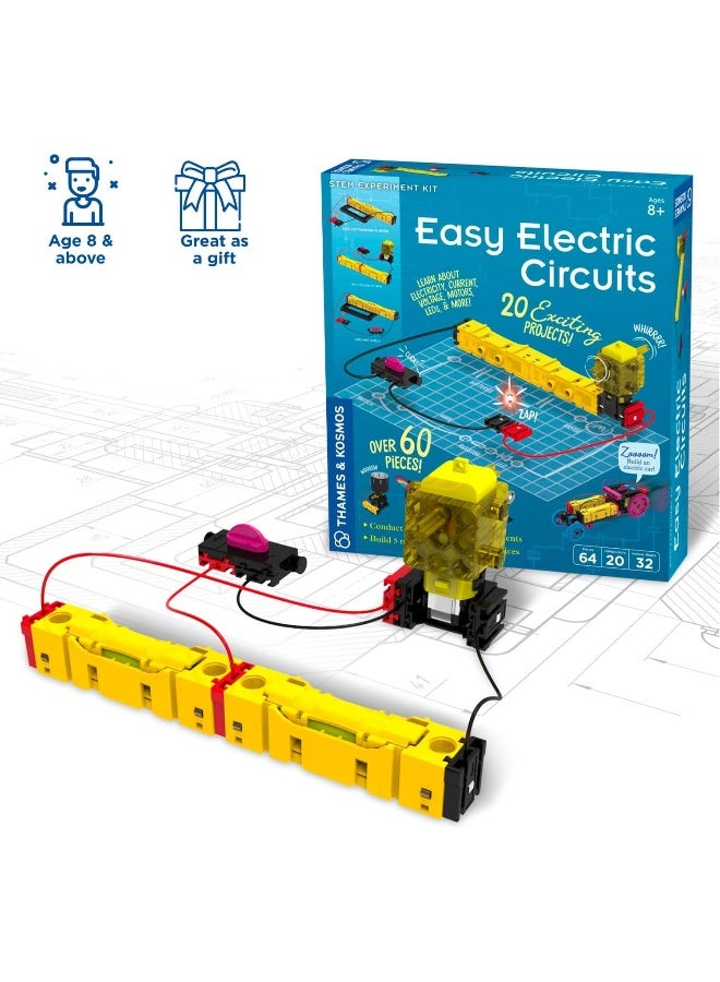 Thames & Kosmos طقم الدوائر الكهربائية السهلة من ثيمز وكوسموس - لعبة إلكترونية تعليمية STEM للأطفال، تعلم الأساسيات في الدوائر الكهربائية ووسيلة تعليمية عملية - Image 2