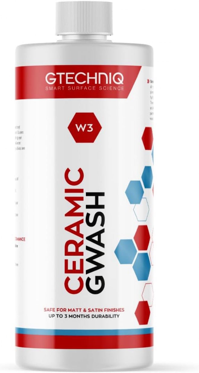 Gtechniq Car Shampoo. 2-in-1 Ceramic GWash and Hydrophobic Coating for Car Cleaning. Cleans and Repels Dirt, Car Cleaner for Up to 3 Months Protection, Super Concentrated - 500ml Modern practical shape - Image 1