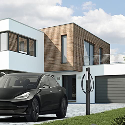 BMZX for Tesla Wall Connector Charger Pedestal Base Fits for Tesla Gen 3 Charging Station EV Mounted Cable Adapter for Tesla Charger Holder Charging Outdoor Indoor Organizer - Image 4