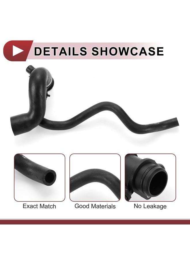 HEROFFIX 1 Pcs Radiator Coolant Hose for BMW 328i 2012-2016 428i 2014-2016 Engine Water Pump to Engine Inlet Water Hose No.11537639997 Black Rubber - Image 4