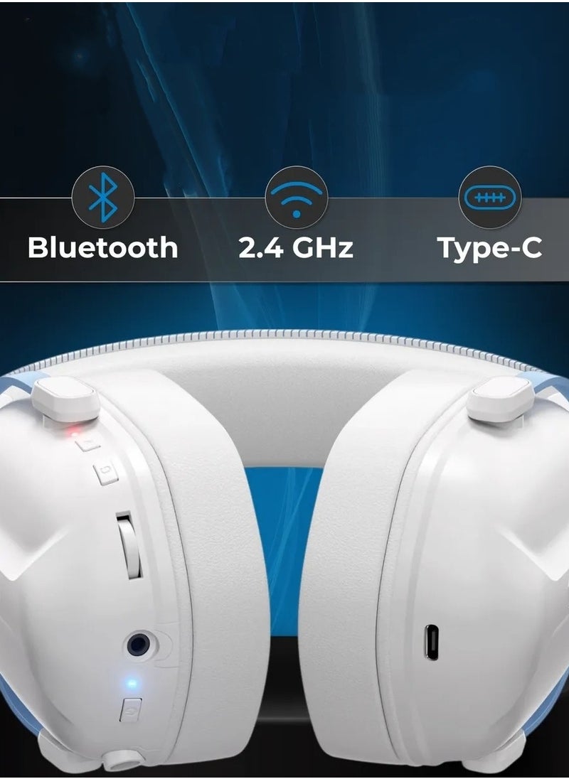 MCHOSE S9 Pro Wireless Tri-Mode Gaming Headset Noise Cancelling Mic RGB Sports Earphones  - Image 5