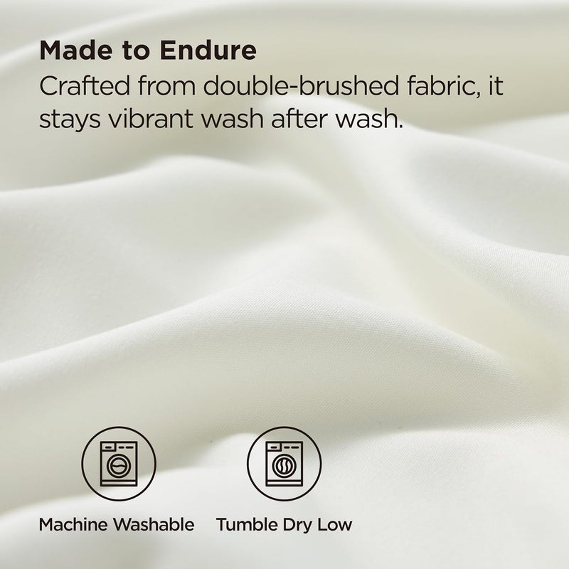 Bedsure Queen Pillow Cases Set of 2 - Ivory Brushed Microfiber Pillowcase 2 Pack, Super Soft Pillowcase, Cream Pillow Case Covers with Envelope Closure for Kids, Wrinkle, Fade Resistant, 20x30 Inches - Image 5