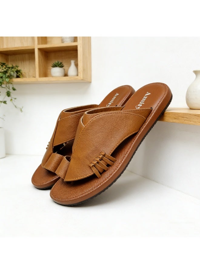 Summer Slide Slippers for Men, Wear Resistant Non Slip Sole Lightweight Beach Home Sandals - Image 2
