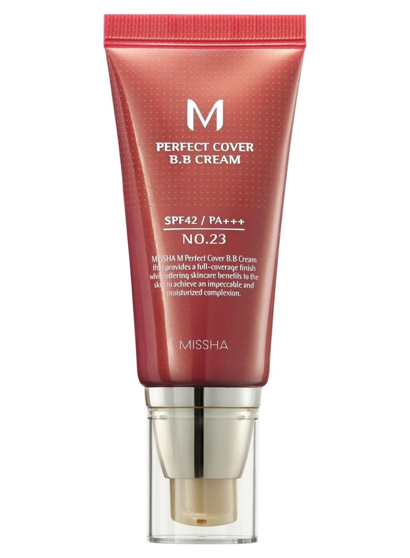 ميشا كريم بي بي لتغطية مثالية M مع عامل حماية SPF 42/PA+++ رقم 23 بيج طبيعي - Image 1