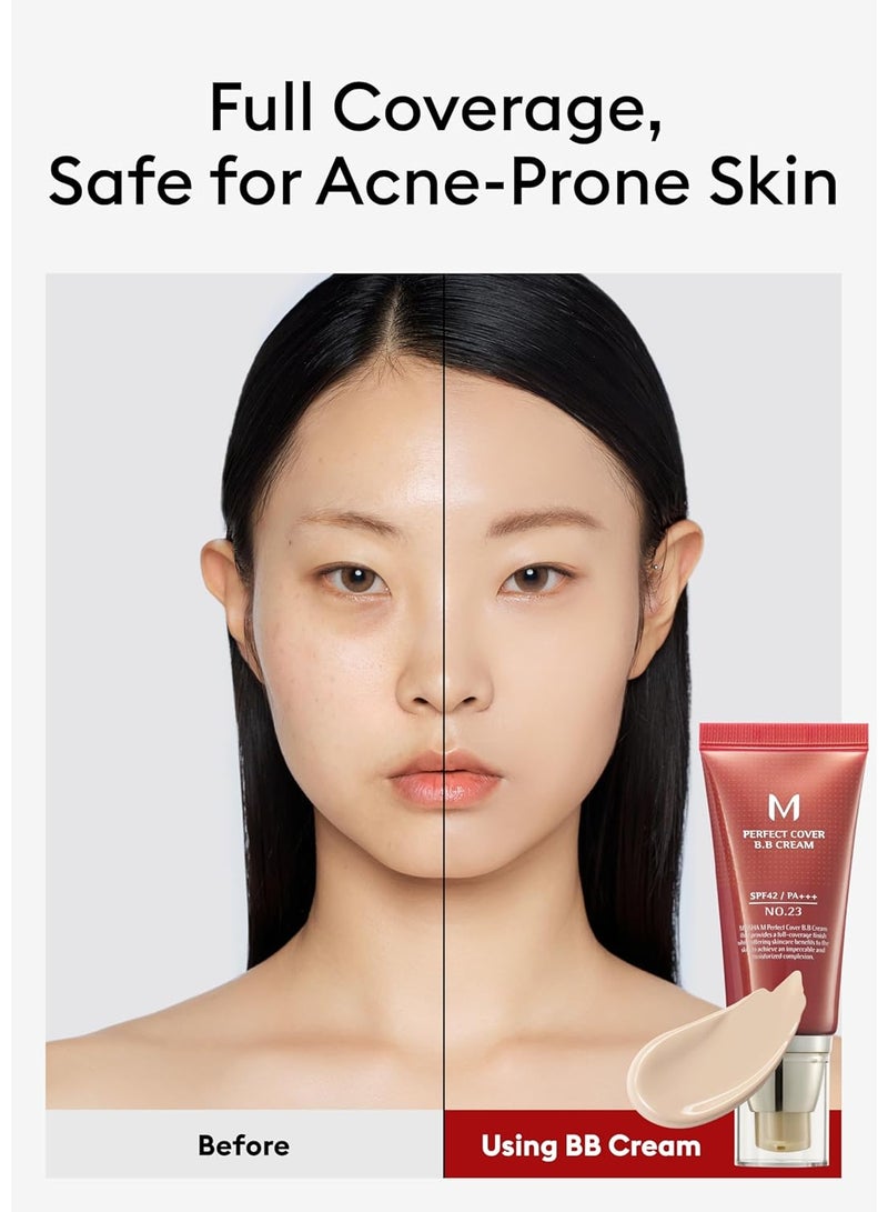 ميشا كريم بي بي لتغطية مثالية M مع عامل حماية SPF 42/PA+++ رقم 23 بيج طبيعي - Image 2